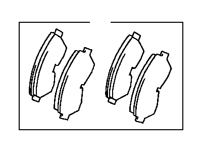 Toyota 04465-YZZB0 Front Pads