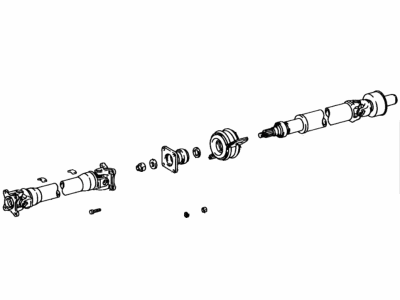 Toyota 37100-28050 Propelle Shaft Assembly W/Center Bearing