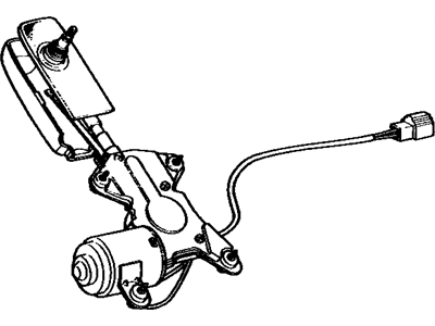 Toyota 85010-20121 Motor & Link Assembly, Rear WIPER