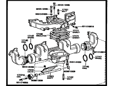 Toyota 17100-61084 Exhaust Manifold Assembly