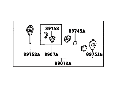 Toyota 89070-52G50 Transmitter