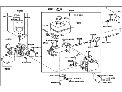 Toyota 47050-35130 Actuator Assembly