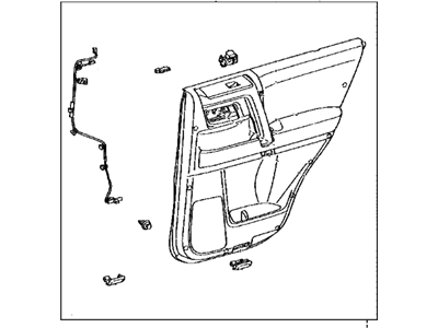 Toyota 67640-35A40-C0 Panel Assembly, Rear Door