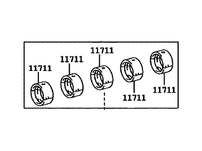 Toyota 11704-75031 Bearing Set, Crankshaft