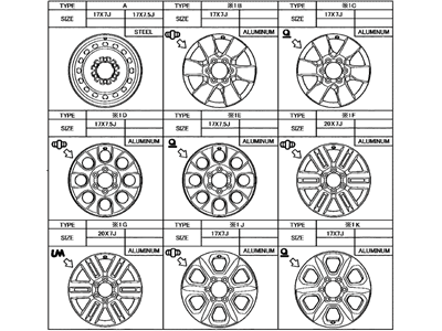 Toyota 42611-35380 Wheel, Spare