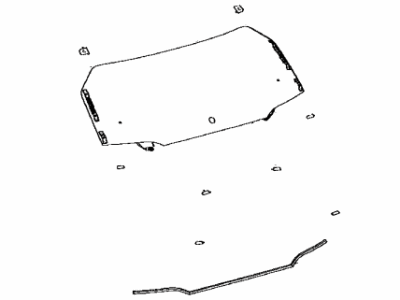Toyota 68105-0R140 Lift Gate Glass