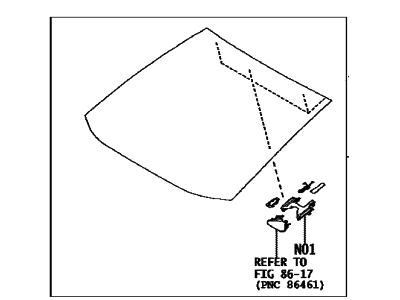Toyota 56101-42994 GLASS SUB-ASSY, WIND