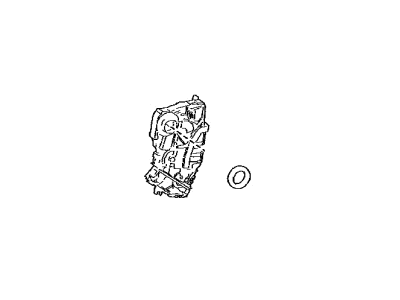 Toyota 69040-42260 LOCK ASSY, FR DOOR W