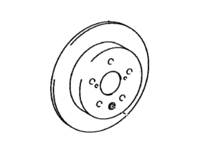 Lexus 42431-78030 DISC, RR