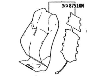 Toyota 71073-42L80-C0 COVER SUB-ASSY, FR S