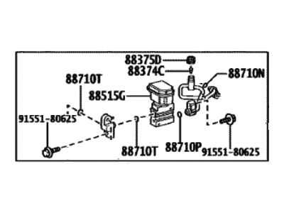 Toyota 88710-42410 TUBE & ACCESSORY ASS