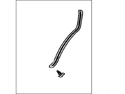 Toyota 67872-32090 Weatherstrip, Rear Door, LH