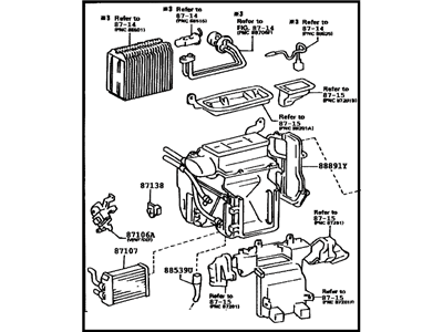 Toyota 87050-33110 Radiator Assy, Air Conditioner