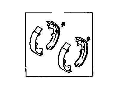 Toyota 04495-33010 Rear Shoes