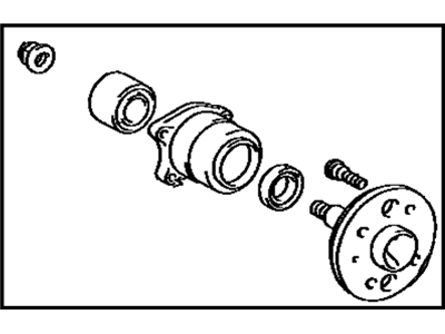 Toyota 42410-33010 Rear Axle Bearing And Hub Assembly, Left