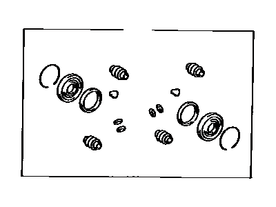 Toyota 04479-06010 Cylinder Kit, Disc Brake, Front