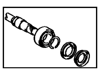 Toyota 43049-06020 Front Drive Flange Shaft Sub-Assembly