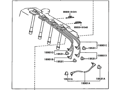 Toyota 90919-29175 Cable Set