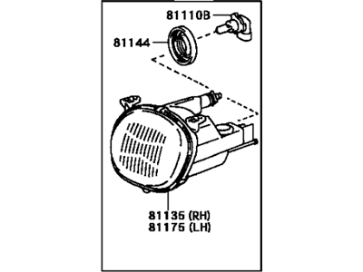 Toyota 81011-20041 Headlamp Assembly