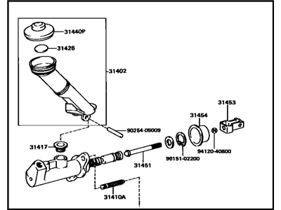 Toyota 31410-20590 Master Cylinder