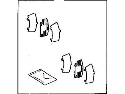 Toyota 04946-12020 SHIM Kit, Anti SQUEAL