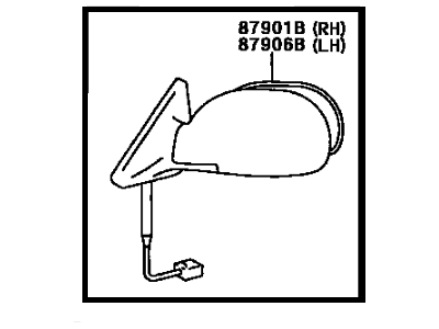 Toyota 87910-2B780-C0 Mirror Assembly