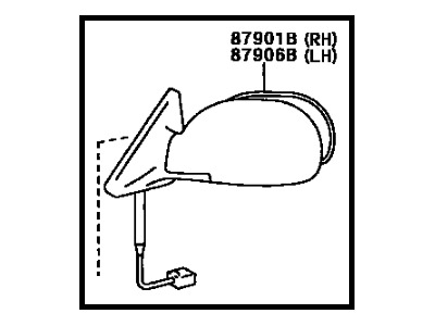 Toyota 87940-2B780-C0 Mirror Assembly