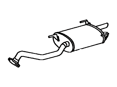 Toyota 17430-7A610 Exhaust Tail Pipe Assembly