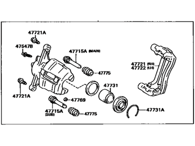 Toyota 47750-20481 Caliper