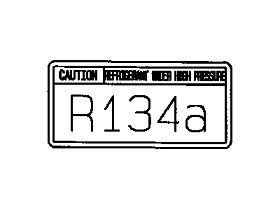 Toyota 88723-34010 AC Label
