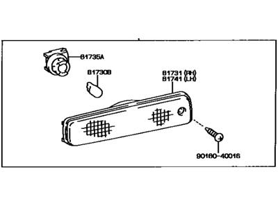 Toyota 81740-20200 Marker Lamp