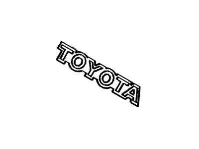 Toyota 75443-20530 Nameplate