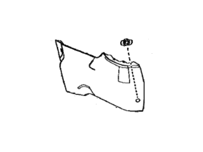 Toyota 52162-0C900 EXTENSION, RR BUMPER
