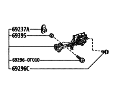 Toyota 69201-0C020 FRAME SUB-ASSY, FR D
