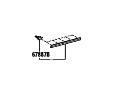 Toyota 67887-0C070 WEATHERSTRIP, RR DOO