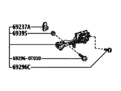 Toyota 69202-0C020 FRAME SUB-ASSY, FR D