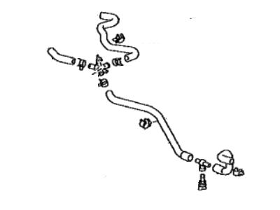 Toyota 16280-F4020 HOSE ASSY, WATER BY