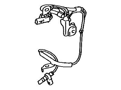 Toyota 89542-08050 Sensor, Speed, Front RH