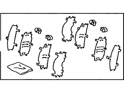 Toyota 04945-20040 Shim Kit, Anti Squeal, Front