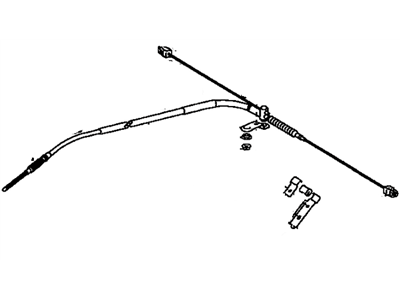 Toyota 46420-34040 Cable Assembly, Parking Brake
