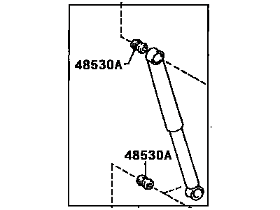 Toyota 48531-09060 Shock Absorber Assembly Rear Right