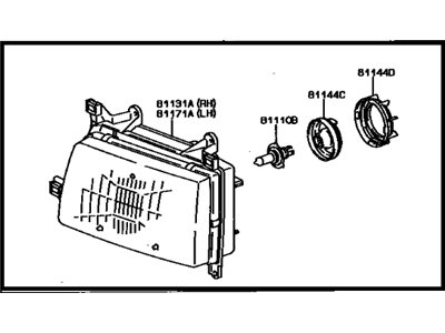 Toyota 81110-34010 Headlamp Assembly