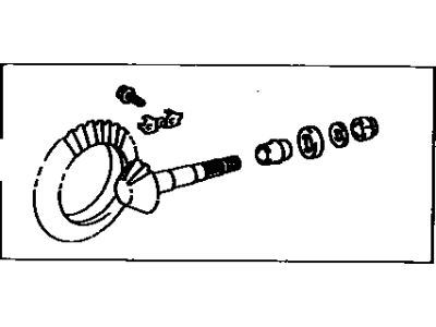 Toyota 41201-80039 Final Gear Kit, Differential, Front