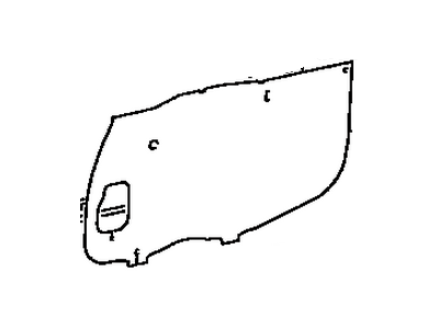 Toyota 67831-04020 Access Cover