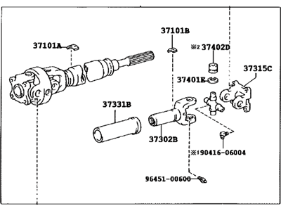 Toyota 37110-3D400 Drive Shaft