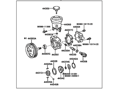 Toyota 44310-04120 Power Steering Pump