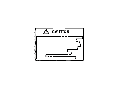 Toyota 74559-47030 Fuel Label
