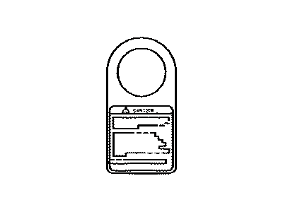 Toyota 74572-33020 Label, Fuel Inlet Operational Information