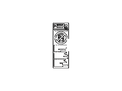 Toyota 74596-12020 Label, Side Air Bag Caution