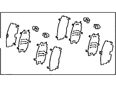 Toyota 04945-12100 Shim Kit, Anti Squeal, Front